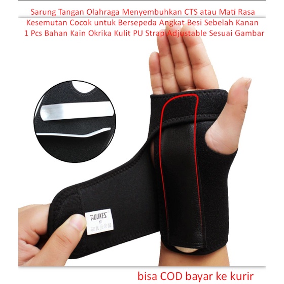 Jual Sarung Tangan Olahraga Menyembuhkan CTS atau Mati Rasa Kesemutan