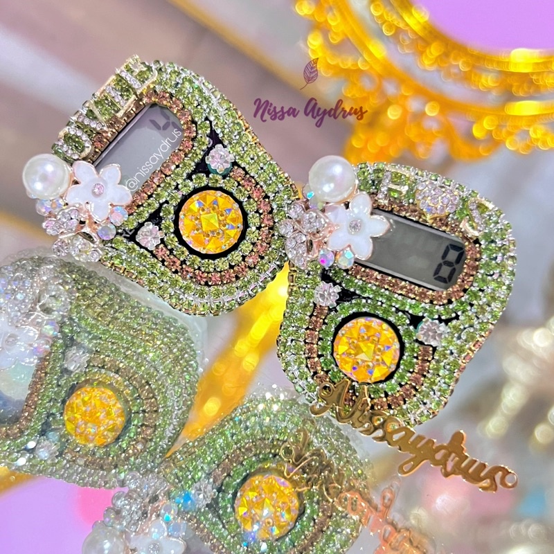 Nisa Aydrus - LED ALARM Tasbih Digital Cantik Swarovski Premium