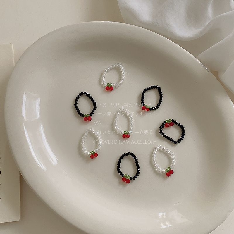 1SET 3IN1 KALUNG GELANG CINCIN DAPAT 3 MANIK CHERRY IMPORT TRENDY