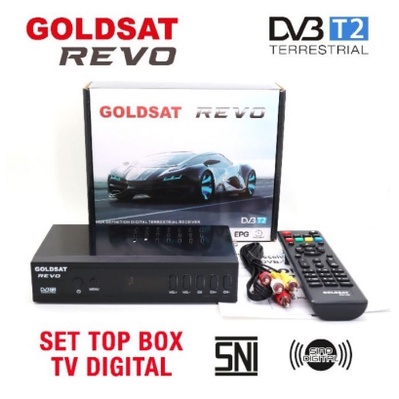 Set Top Box TV Digital Goldsat Revo DVB T2 / STB Receiver TV Digital