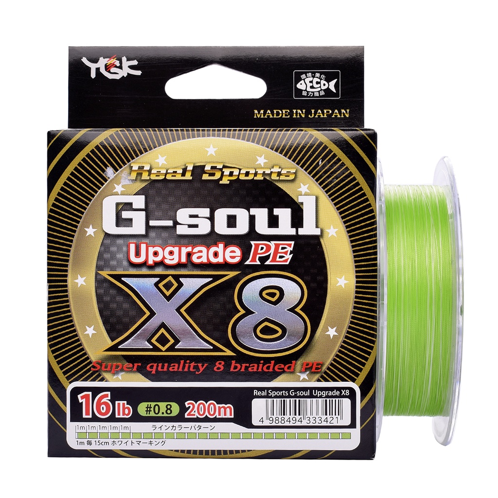 Senar PE YGK G Soul X8 Upgrade 200M pilih ukuran