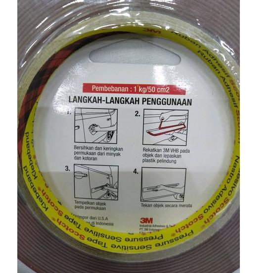 

Grosir Bermutu Isolasi Bolak Balik Double Tape 3M VHB 12 24 Merah Original Made in USA 12mm 24mm