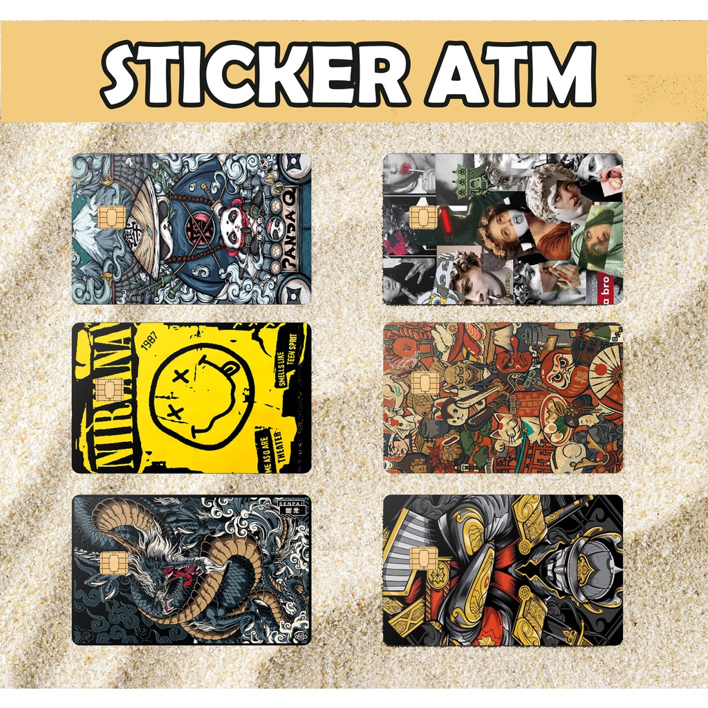 Jual Stiker Sticker Kartu Atm Skin Card Garskin Garskin Atm Cardskin Keren Shopee Indonesia