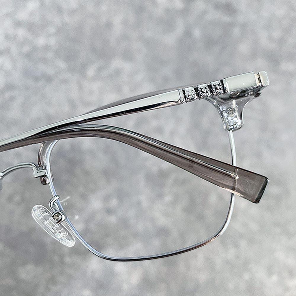 Nanas Anti-Cahaya Biru Kacamata Pria Wanita Portabel Pelindung Mata Bingkai Ultra Ringan