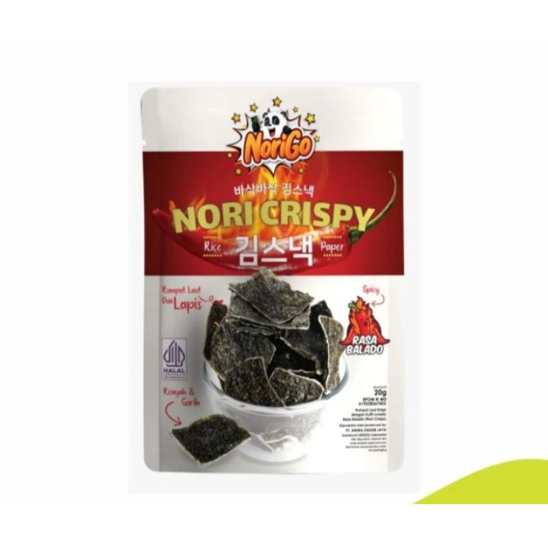 

JSF Norigo Nori Crispy Balado || Berat Bersih 20grm