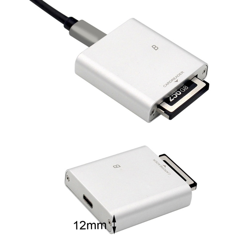 Btsg Aluminium Alloy C Fexpress Card Reader USB 3.1 Gen2 Adaptor Penyimpanan Memori 10Gbps Tipe C Untuk Laptop Komputer Telepon