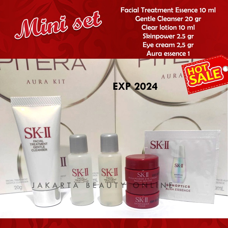 SK-II, SKII, SK2, SK II Pitera Trial set (FTE 10ml + Clear lotion 10ml + skinpower 2,5+ Aura essence )