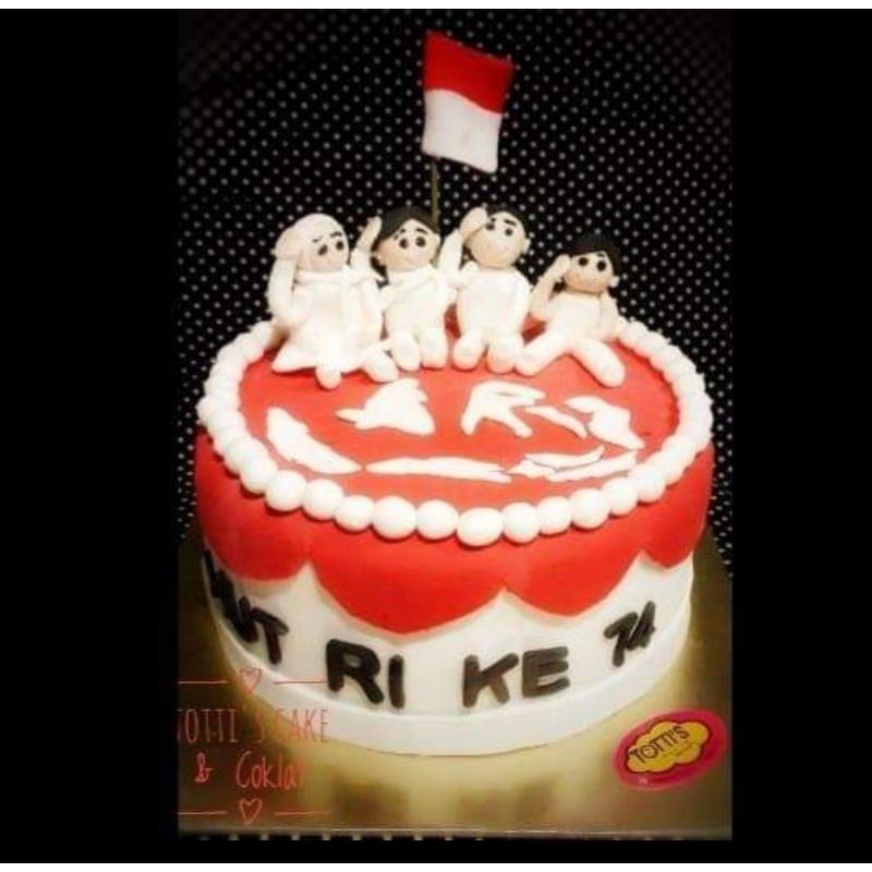 

Kue ulang tahun karakter/ Kue Enak BLACKFOREST Birthday Cake / Kue Ulang Tahun Ultah hari kemerdekaan (20cm )