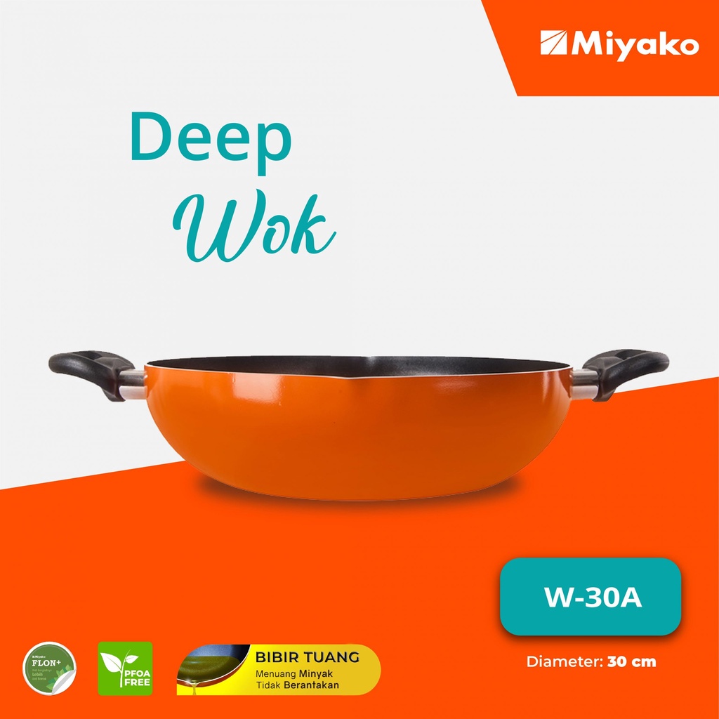 Wok Pan / Wajan Miyako W-30A