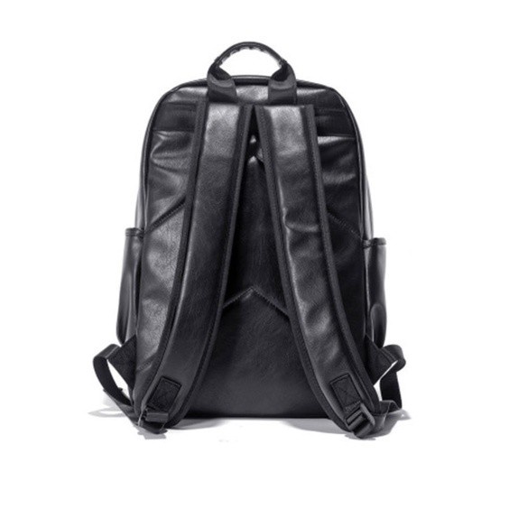 Ransel Kulit Pria MORRENO (Black) LX - BASIC