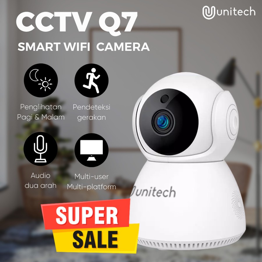 CCTV Mini Wifi Unitech Q7 Snowman Wireless Kamera Camera Baby Monitor