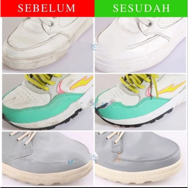 CAIRAN PEMBERSIH PEMUTIH SEPATU SPRAY DAN BRUSH