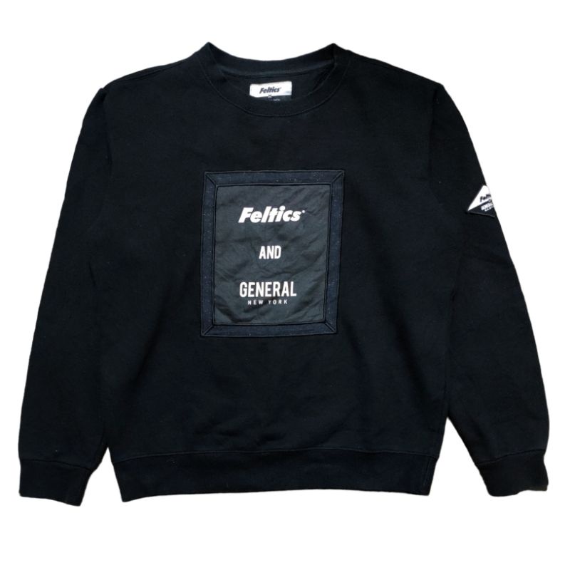 Crewneck Feltics X General Idea Second Original Hitam
