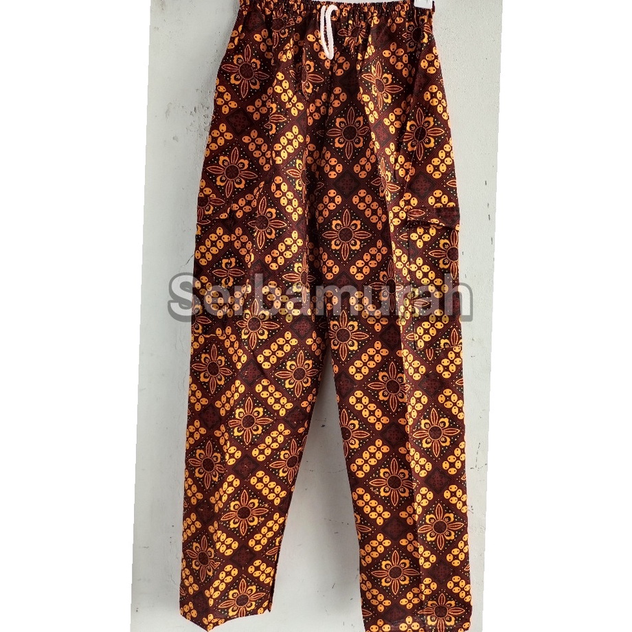 Celana batik dewasa celana panjang motif batik pria