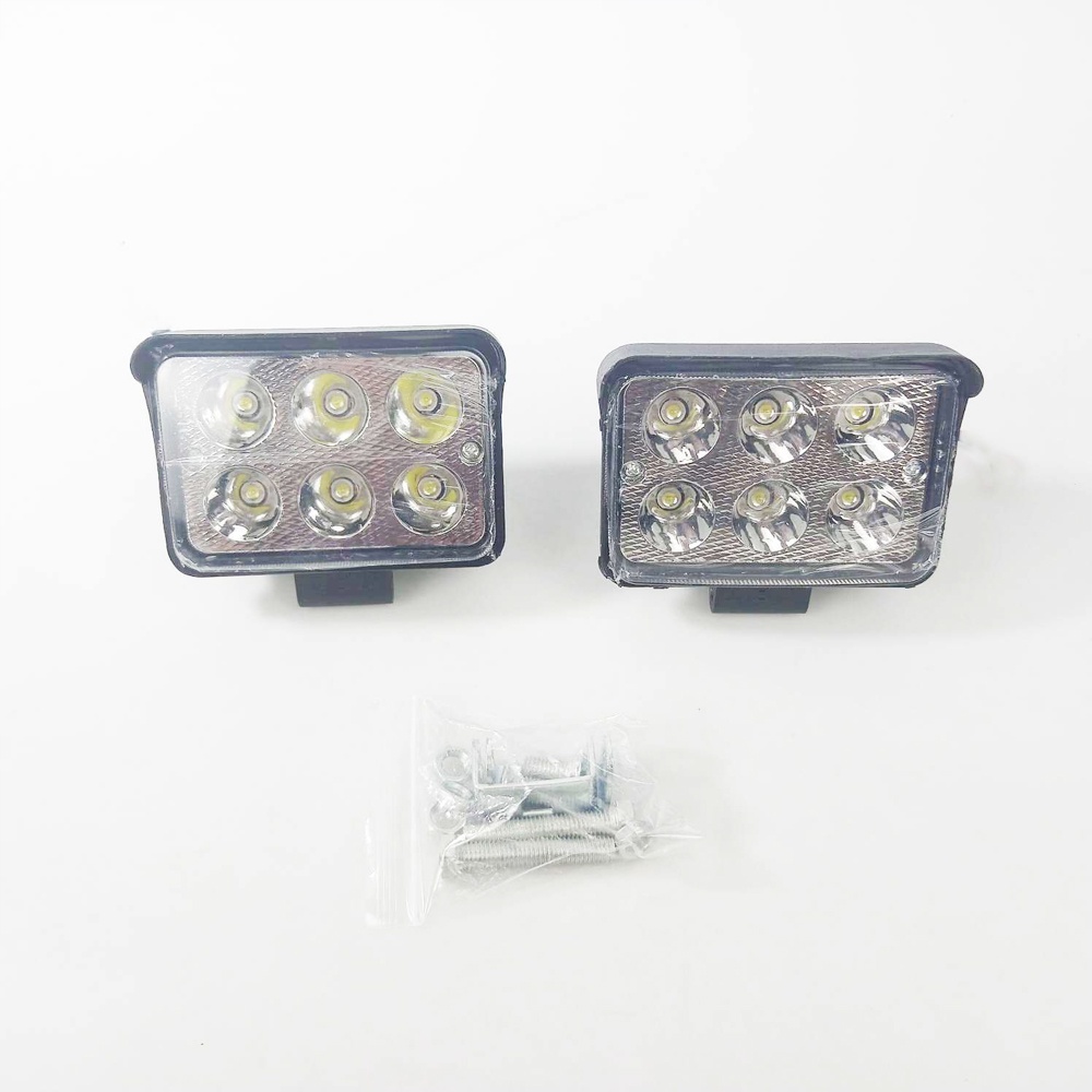 Lampu Sorot Flood Spotlight Waterproof 6 Beads Cool White 6500K- SDR19 - Black