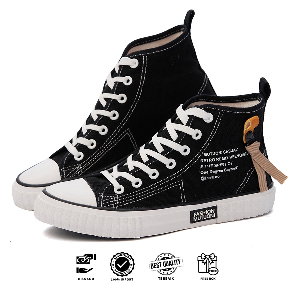 [Original Ber-Hologram] SNEAKYSHOES JENO SEPATU WANITA SNEAKERS HIGH KEKINIAN G63