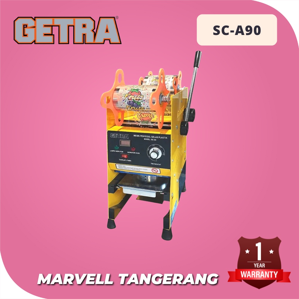 Cup Sealer GETRA SC A90 Digital Counter Mesin Press Gelas Plastik 22OZ