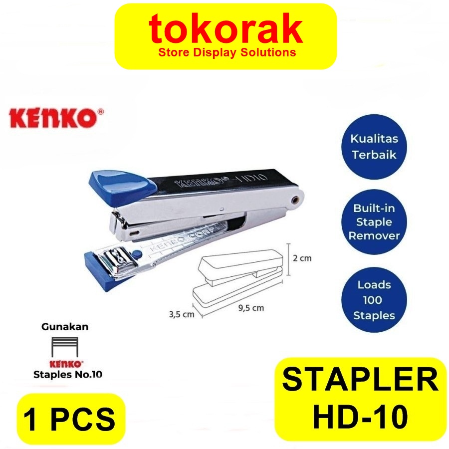 KENKO STAPLES HD-10 - ALAT STAPLER TANGAN- STRAPLER HECTER