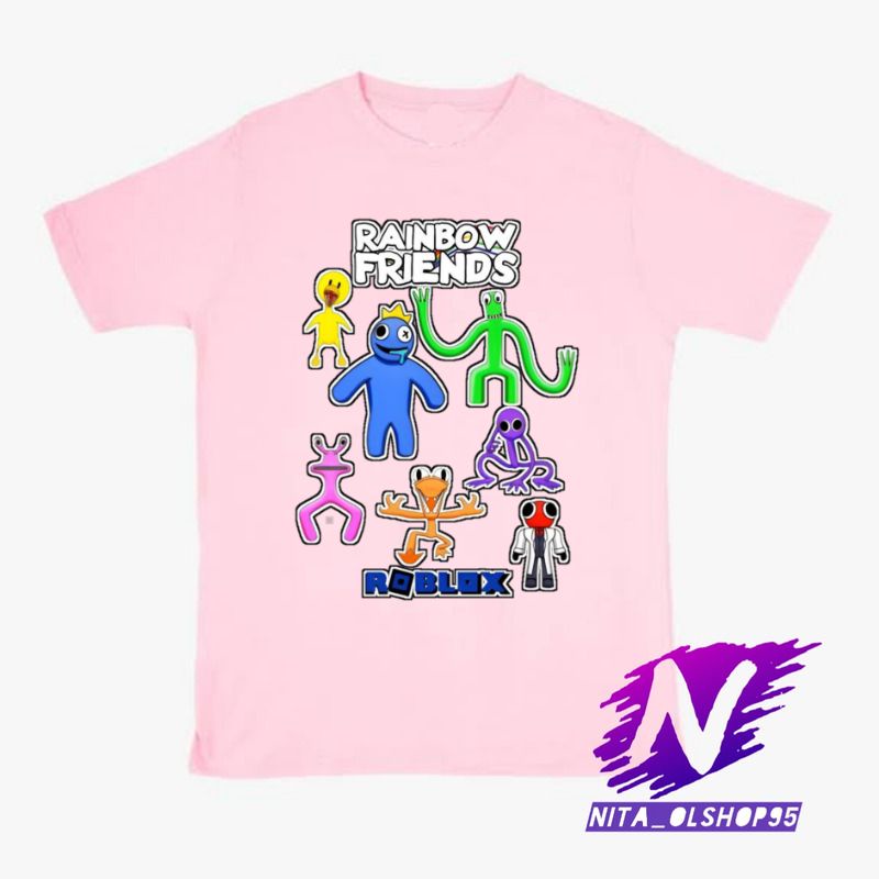 kaos anak baju anak rainbow friends roblox game terbaru bahan premium