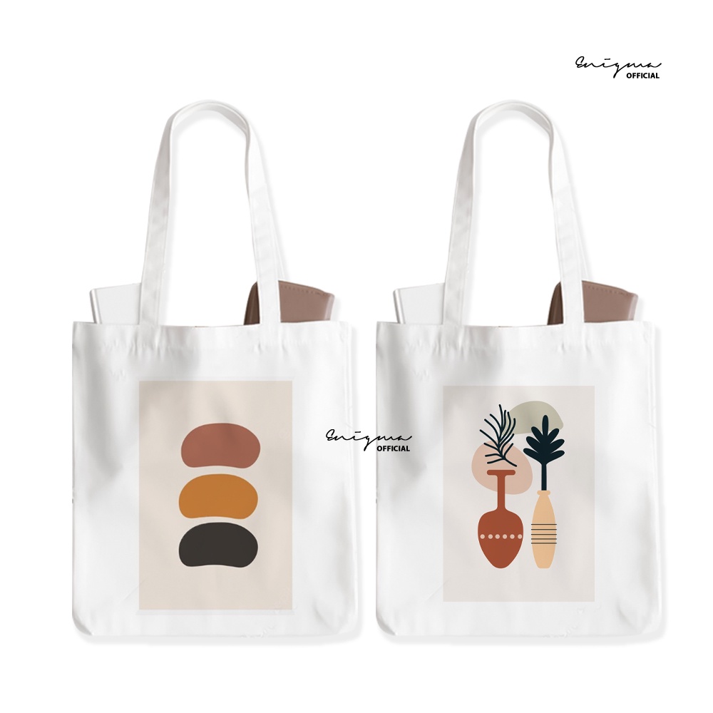 PROMO TOTEBAG KANVAS TAS WANITA AESTHETIC ORIGINAL ENIGMA