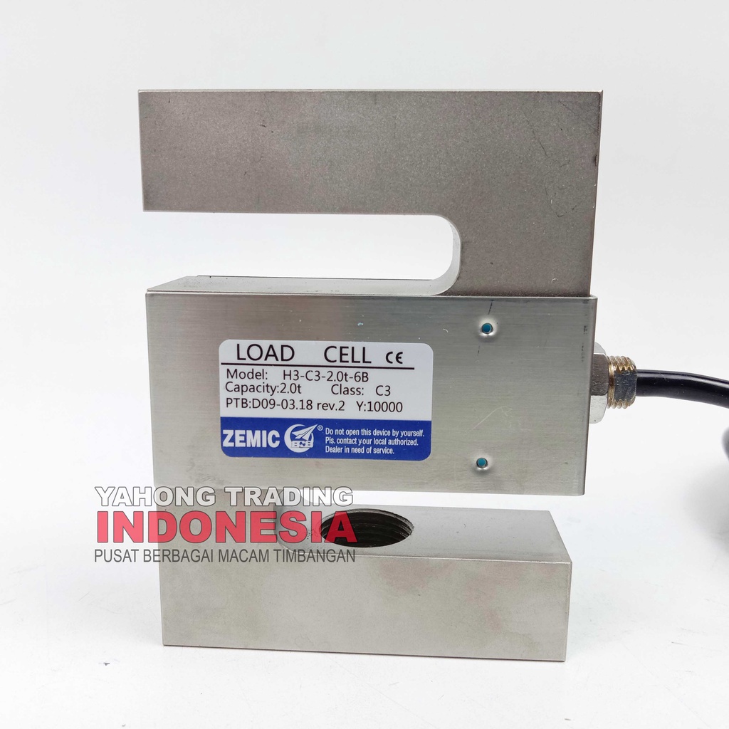 Load Cell ZEMIC H3 C3 2TON Tipe S Loadcell Sensor Berat Timbangan Digital