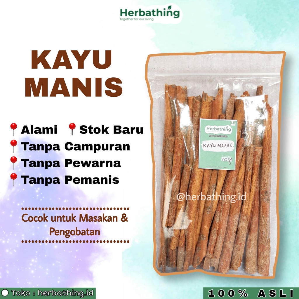 

Kayu Manis 100 gr | Manis Jangan Batang 100gr Kualitas Premium Asli Original Tanpa Kimia JSR Cinnamon