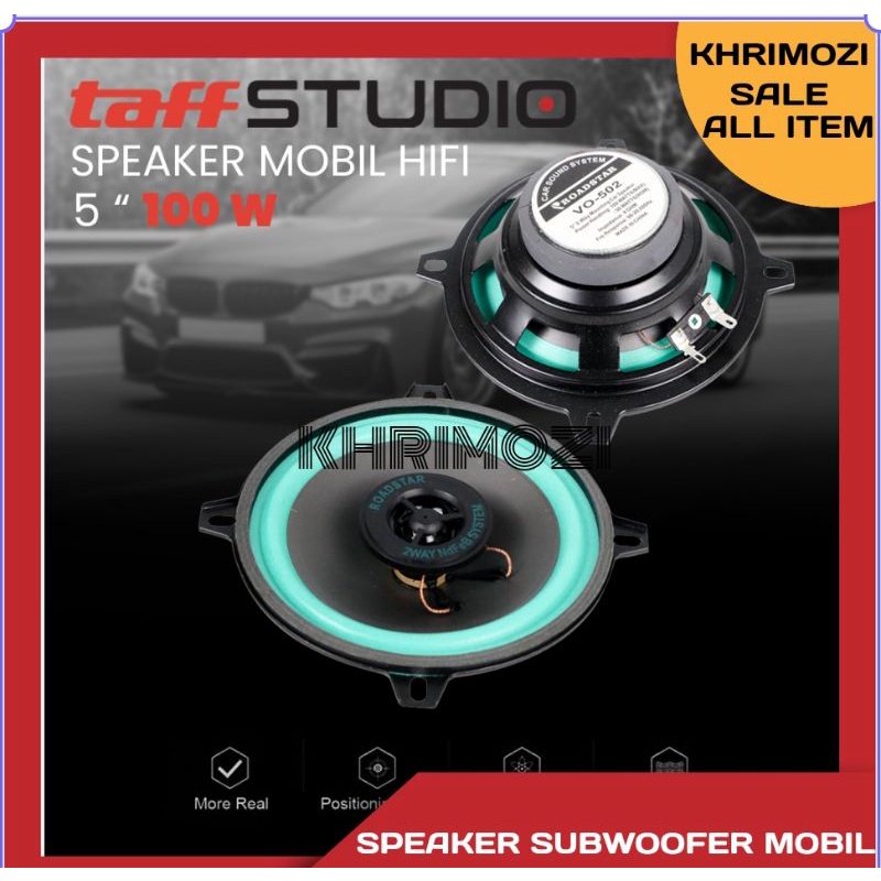 Roadstar Speaker Subwoofer Mobil Hifi 5 Inch 1 Pcs