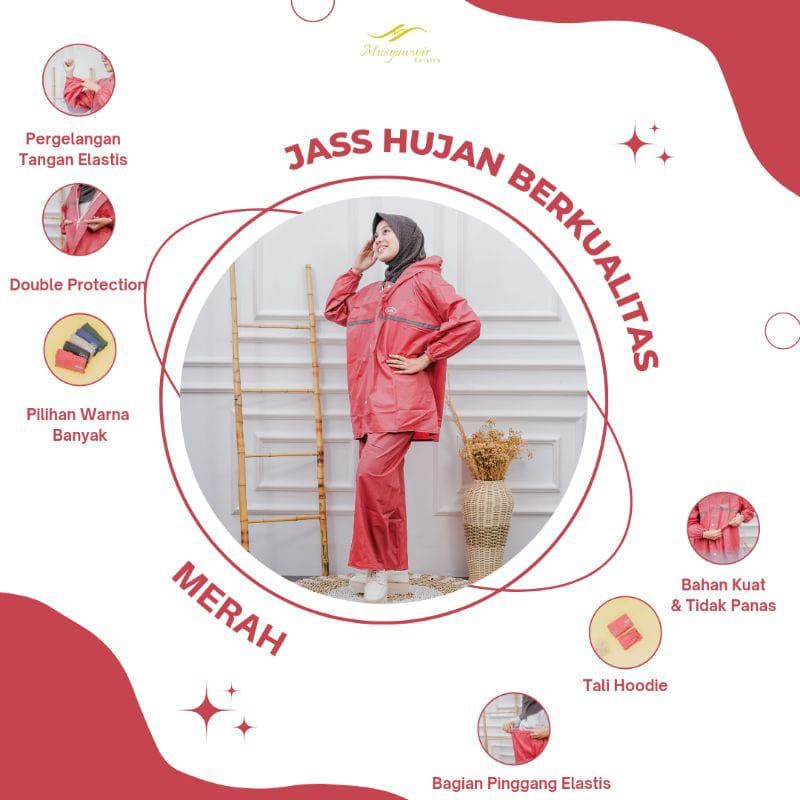 jas hujan jaket celana untuk pria dan wanita