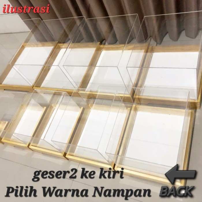 Mahar [Po-B] Nampan Box Akrilik Baki Hantaran Seserahan Sangjit - Aneka Size