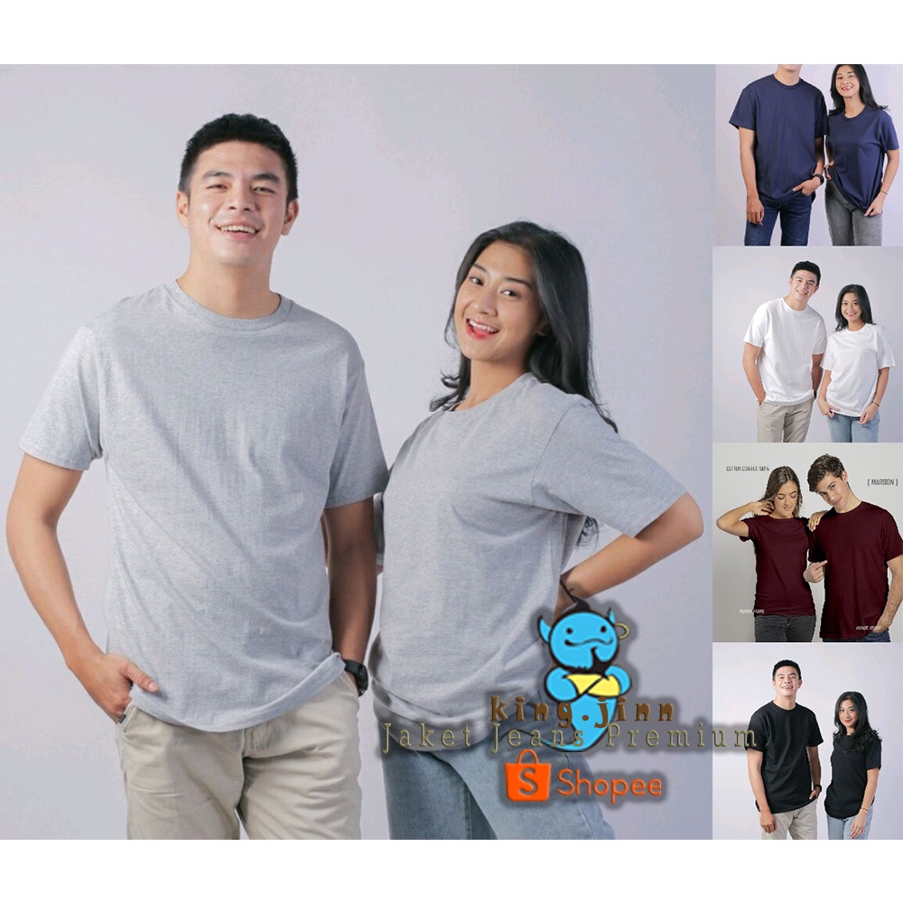 BEST SELLER Kaos Polos Premium | Kaos Distro Polos | T Shirt Cotton Combed 30s