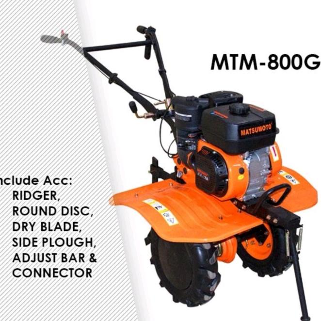 Cultivator Tiller Matsumoto Mtm 800 G Tiller Bajak Sawah Matsumoto