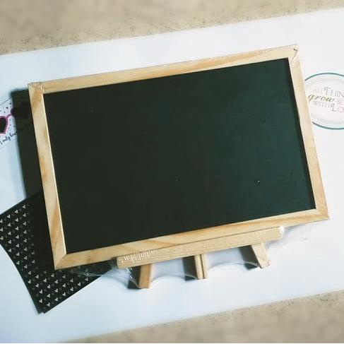 

Mini Wooden Blackboard Papan Tulis Kecil Dekorasi Cafe Menu Kids Room