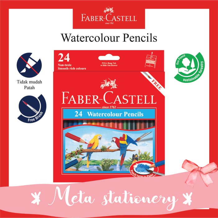 

[COD] Pensil warna Water Color Faber Castell 24