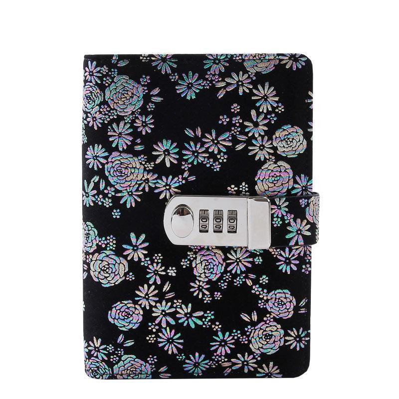 ✺Sera net red password book couple with lock diary with lock Korean creative hand book student note stationery