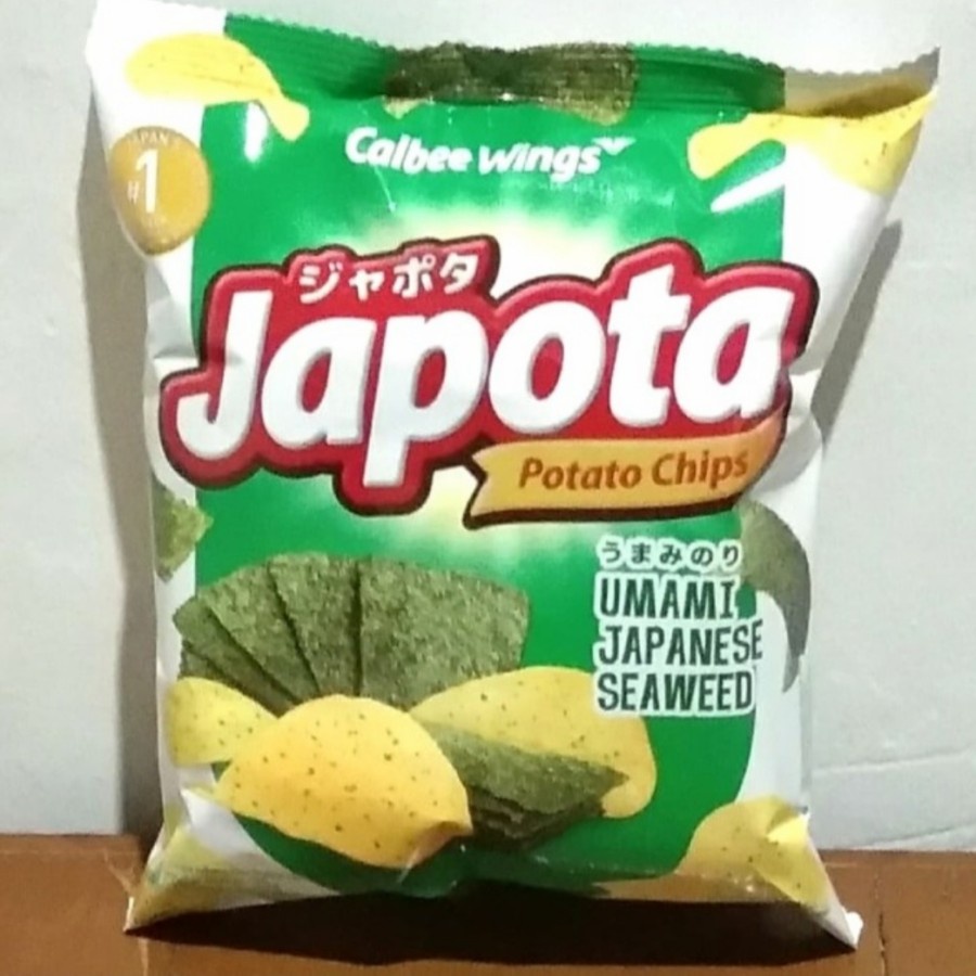 Jual Japota Potato Chips Umami Japanese Seaweed 1renceng 10, pcs 14gr