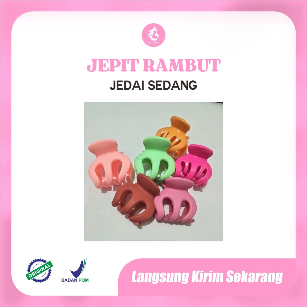 Jepit jedai 4.5cm glossy/doff jepit jedai 5cm doff