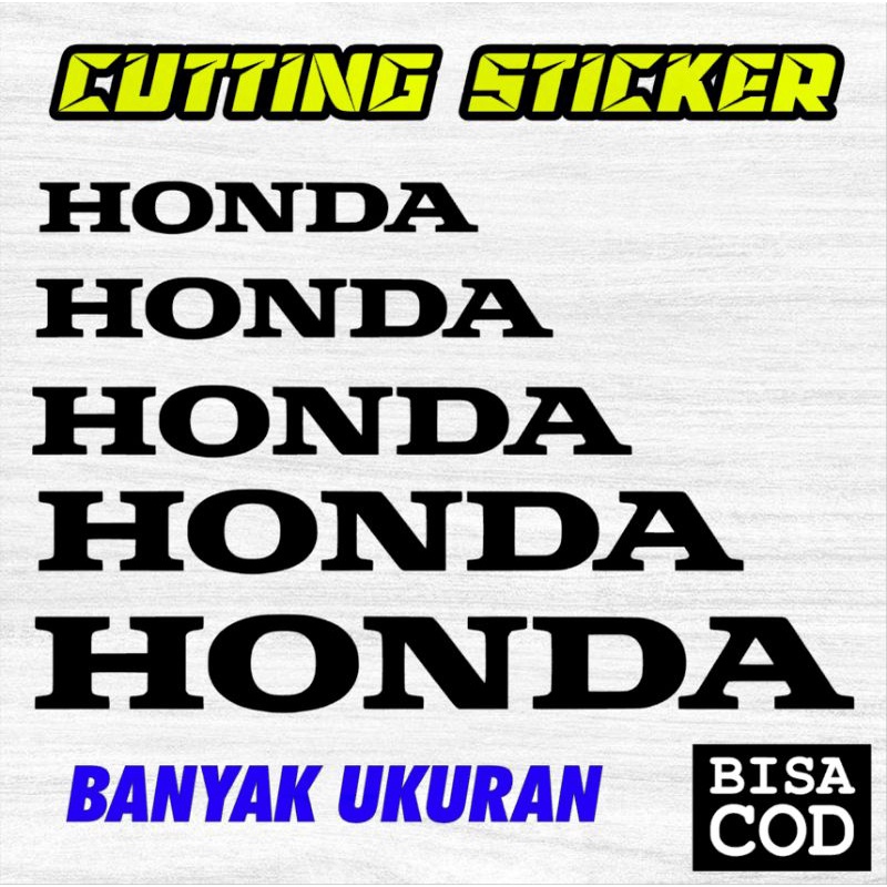 CUTTING STICKER HONDA LOGO HONDA