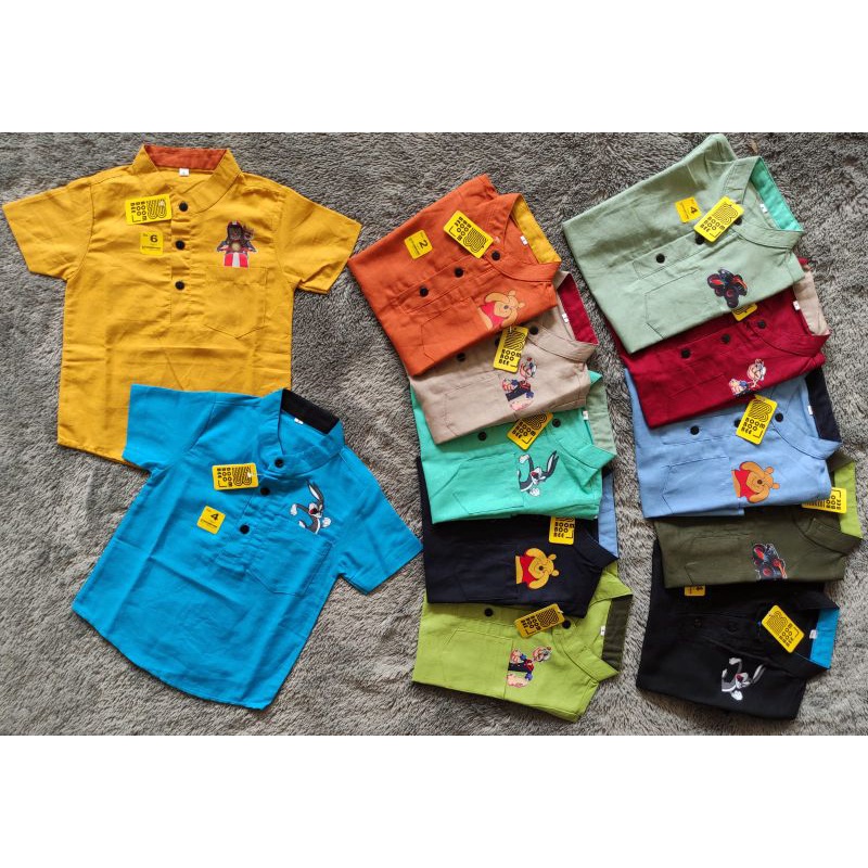 Kemeja pocket anak Boomboobee