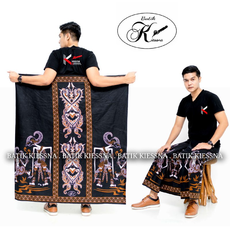 KIESNA SARUNG BATIK GUNUNGAN TELU GARDA BAWAH SARUNG BATIK PRINTING SARUNG BATIK PEKALONGAN