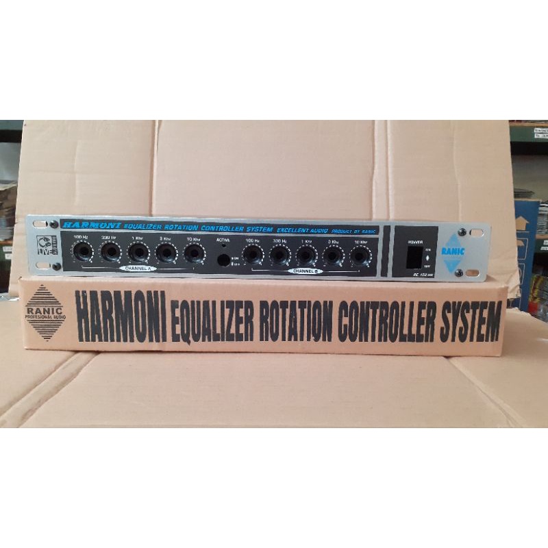 box equalizer stereo 10 channel potensio putar