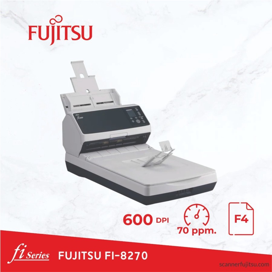 Scanner Image Fujitsu FI-8270 ADF + Flatbed - Garansi Resmi Original