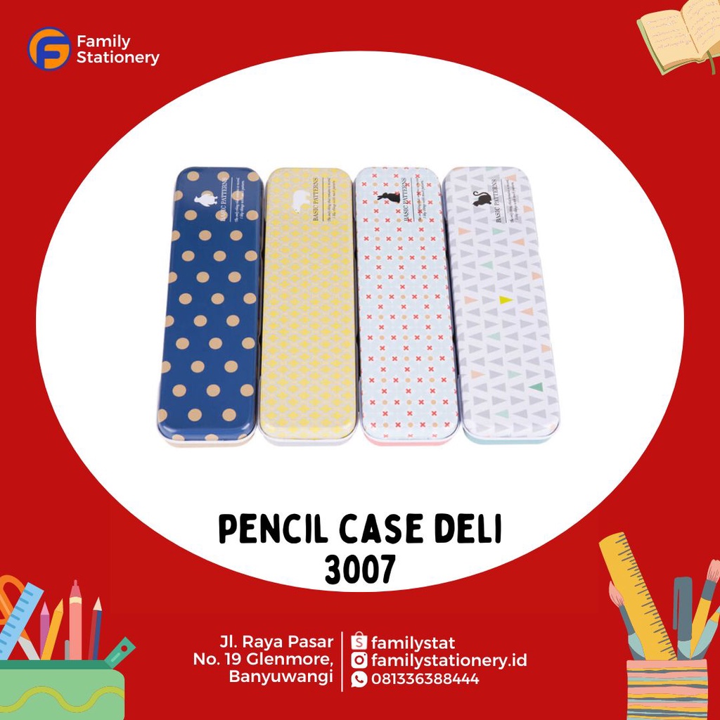 

Deli Pencil Case/tempat pensil Assorted 3007