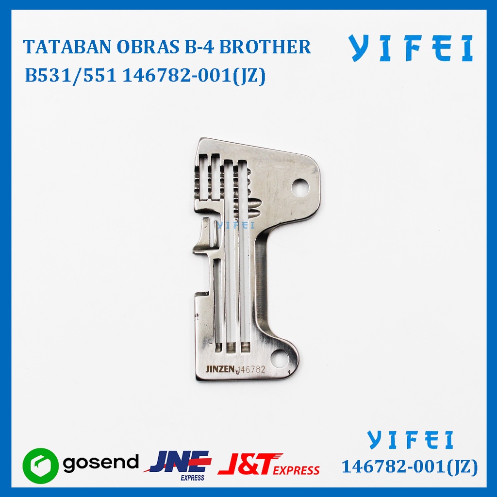 PIRINGAN NEEDLE PLATE MESIN OBRAS BROTHER 551 YIFEI-146782-001(JZ)