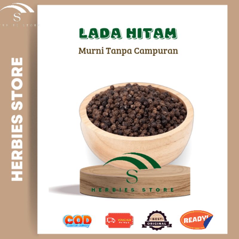 

100gr Lada Hitam Butir Utuh Kualitas Bagus