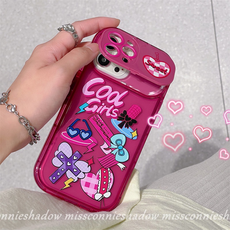 Soft Case Model Flip Motif Kartun Graffiti Untuk IPhone 7 8 Plus XR X XS MAX SE 2020 7 Plus 8 Plus 11 14 12 13 Pro MAX