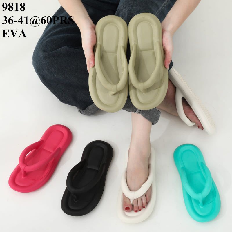 EVA Sandal Jepit Wanita Bahan Empuk Ringan EVA Spons Elastic Import BKK Sol Rubber Anti SLip D-53