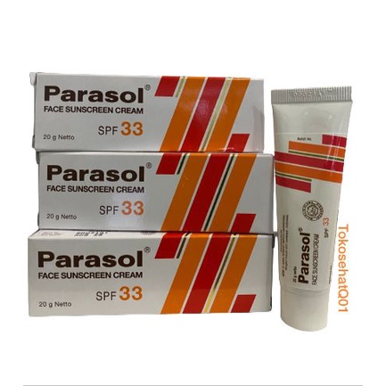 Parasol Face Sunscreen Cream SPF 33 20Gr/Tabir Surya Pelindung Kulit Dari Sinar UV