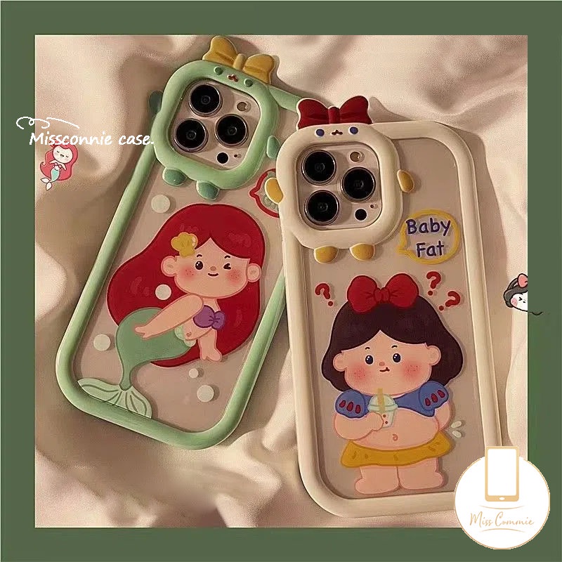 Soft Case Desain Kartun Disney Princess 3D Untuk iPhone 11 13 12 14 Pro MAX 6 6s 7 8 14 Plus XR X XS MAX SE 2020