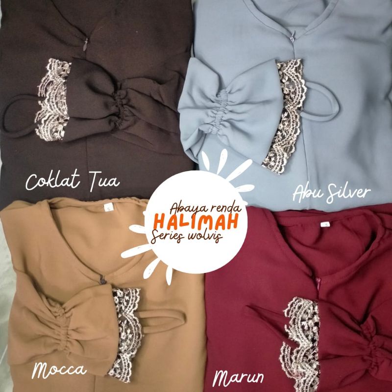 ABAYA WOLFIS MANSET RENDA SET CADAR  TALI