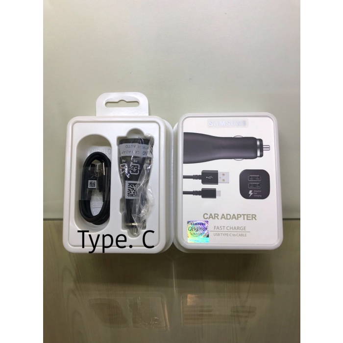 Charger Charger Mobil Samsung A5 A7 S8 Fast Charging Usb Type C Adapter Ori